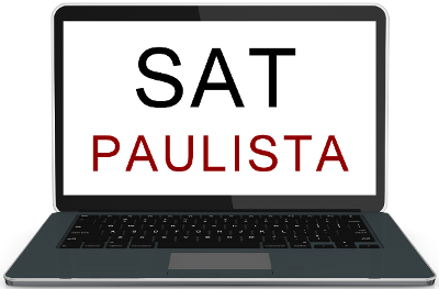 Laptop com o programa SAT Paulista